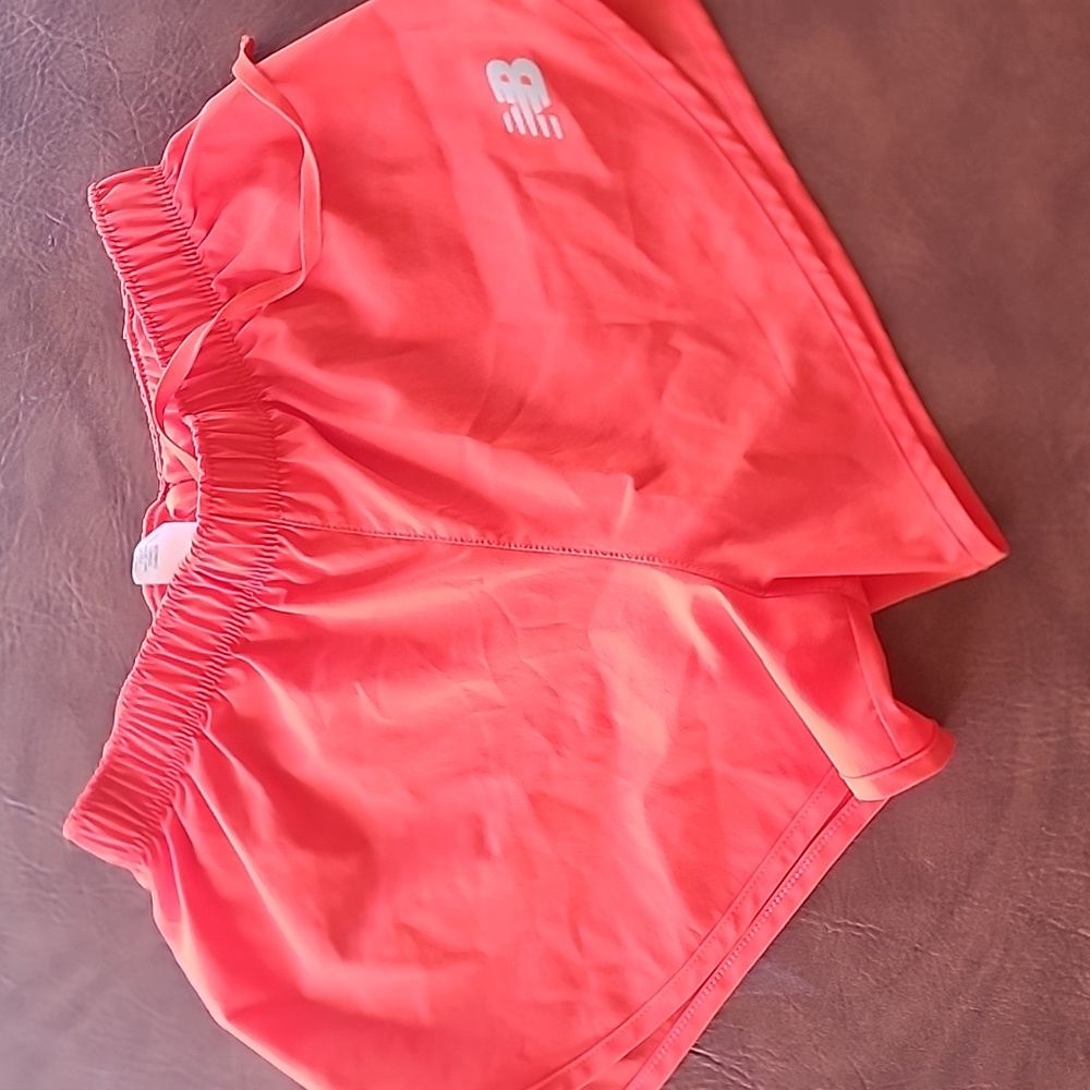 New Balance Orange/red Running Shorts With Liner, Xsmall